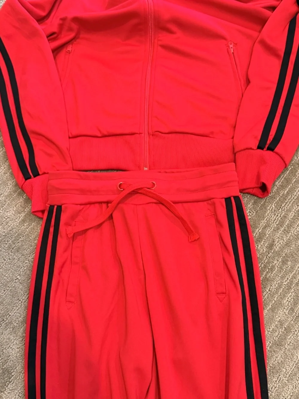Balera Red Striped Sleeve Track Jacket